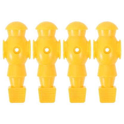 VANZACK 4pcs Foosball Men Soccer Player Set Foosball Players Plastic Replacement Parts for Football Table Fun Game Toys Yellow