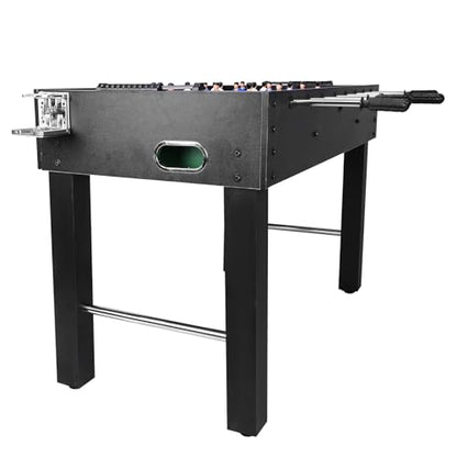 Foosball Table for Kids and Adults, Game Room Soccer Game Table w/Balls, Cup Holders, Ergonomic Handles,Wear Resist Heavy Duty Soccer Gaming Desk Reusable for Friends and Family Playing