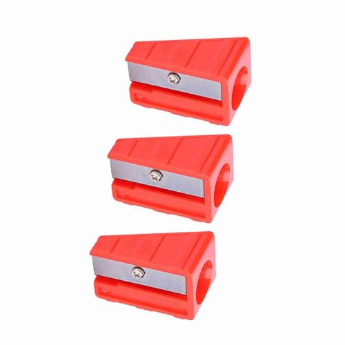 VGEBY 3Pcs Billiards Pool Cue Tip Shaper Tool, Portable Cue Tip Trimmer Shaper Tapper Repair Tool Accessory(Red) Pool Tip Trimmer Pool Tip Trimmer Cue Tip Repair Kit