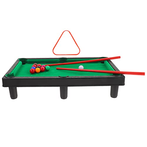 Outanaya 1set Mini Pool Table Boys and Girls Tabletop Billiard Game for Includes Cues and Accessories Fun Interactive Toy for Family and Friends