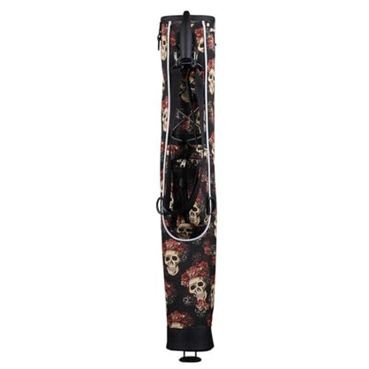 Orlimar Pitch ’n Putt Lightweight Sunday Golf Bag with Stand, Ultra-Light Carry Design, Two-Way Divider Top, Shoulder Strap, Compact Carry Golf Bag for Men & Women - color: Day of the Dead