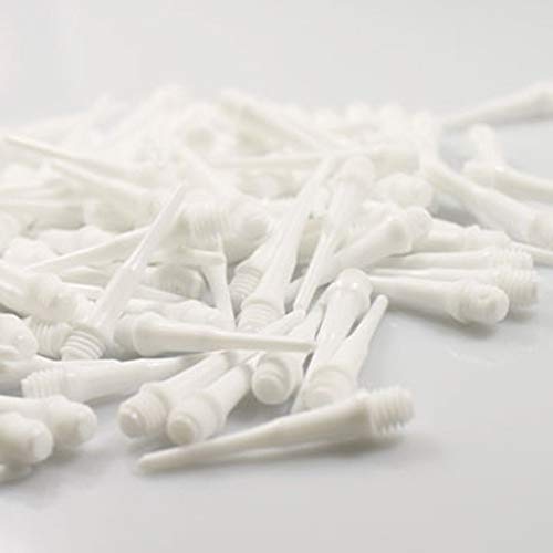 Lstyle Dart Tips: Original Lippoint - Soft Tip Dart Points - 2BA Thread - Regular Length - White