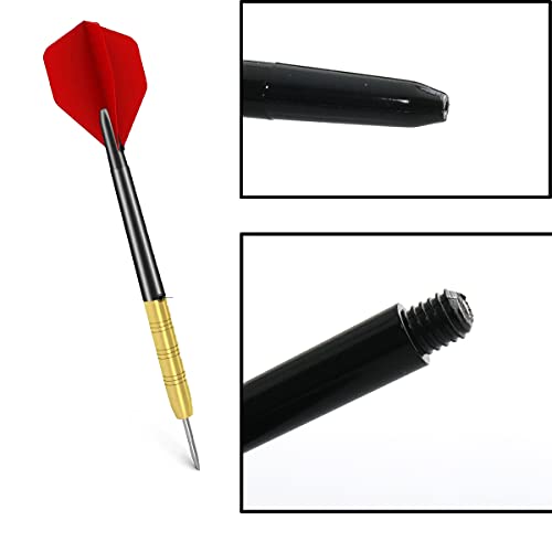 DTTRA 50PCS Plastic Dart Shafts Darts Accessories Stems Plastic Pole Rod with Standard 2BA Screw Thread