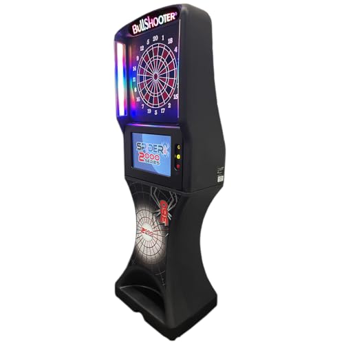 Spider 360 2000 Series, Electronic Dartboard, Home Commercial Grade Dart Board, Standing Electronic Soft tip Dartboard