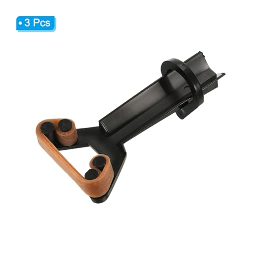 PATIKIL Billiard Pool Cue Repair Clamp, 3Pcs Plastic Snooker Cue Tip Press Fastener Repair Tool Billiard Accessories for Club Tips, Black