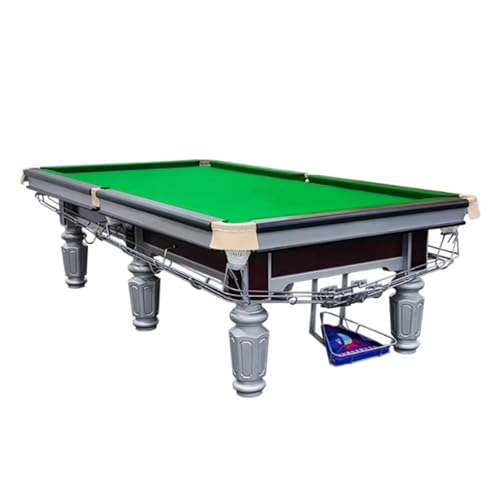 Professional Slate Pool Table, Premium Billiard Table for Home & Club, Leveled Playing Surface, Heavy Duty Frame - color: A, size: 11