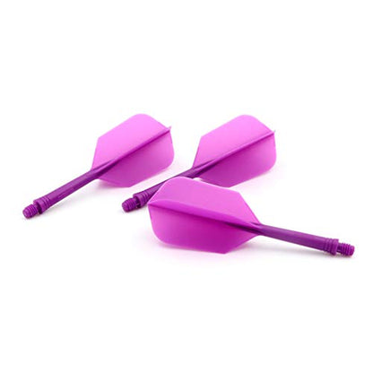 CUESOUL ROST Integrated Dart Shaft and Flights Medium,Slim Shape,Set of 3 - color: Purple
