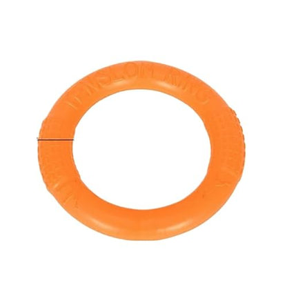 A Pcs Dog Ring Thing Sturdy Chewing Flying Floating Training Tools Fetch Small Medium Large Dogs Throwing Catching Flying(Orange) - color: Orange