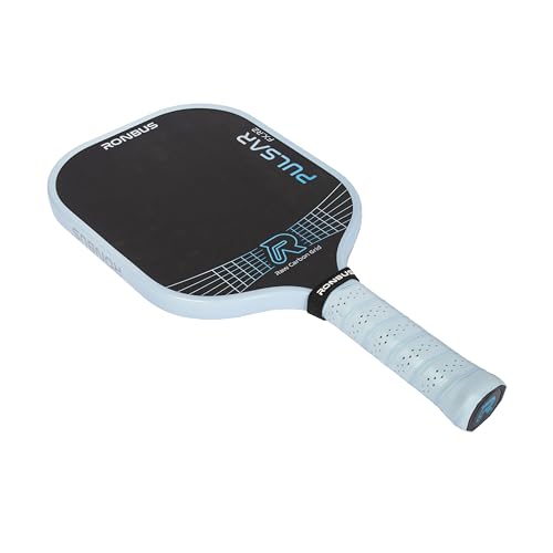 Ronbus Pulsar + Pulsar FX Thermoformed Raw Toray T700 Carbon Fiber Pickleball Paddle with 16 mm Polypropylene Honeycomb Core - style: Pulsar FX R2