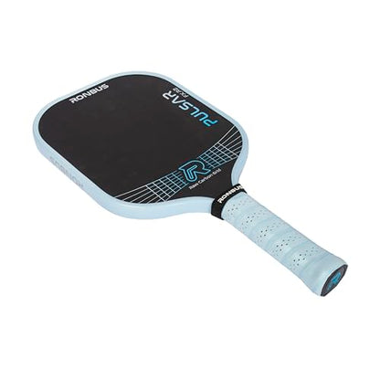 Ronbus Pulsar + Pulsar FX Thermoformed Raw Toray T700 Carbon Fiber Pickleball Paddle with 16 mm Polypropylene Honeycomb Core - style: Pulsar FX R2