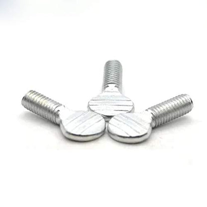 SaditY M5 M6 M8 Wave Plate Screw Flat Head Thumb Screws Ping Pong Paddle Bolts Carbon Steel - (Dimensions: M5x16 mm(10pcs)), style