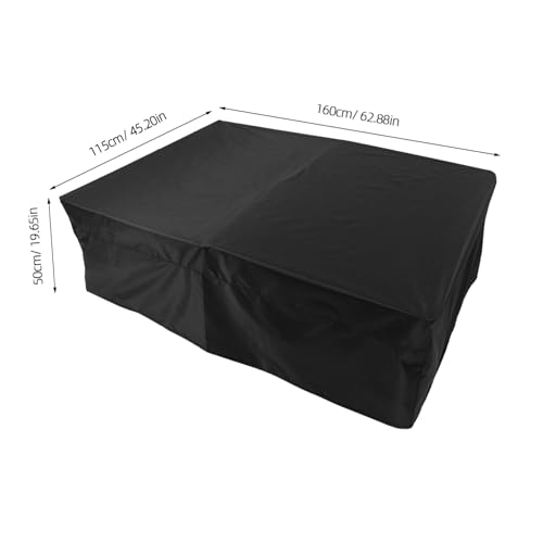 KICHOUSE Oxford Cloth Billiard Table Cover Splashproof Foosball Table Protection for Outdoor Use Durable Easy Clean Snug Fit Minimalist Design