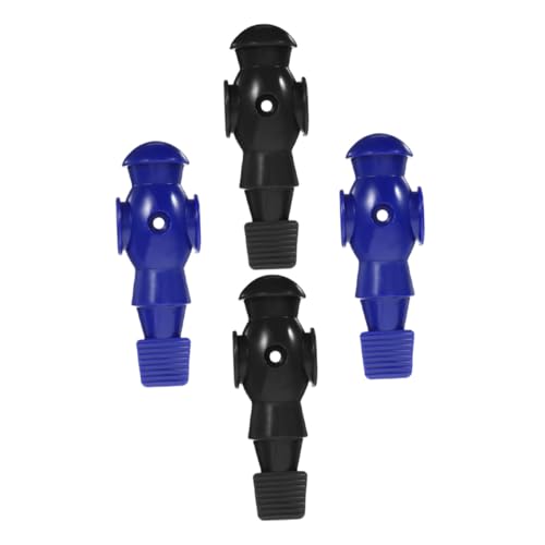 POPETPOP 4Pcs Foosball Player Figurines Replacement for Table Football Game PP Resin Material Wear-Resistant Soccer Player Statues for Standard Desktop Soccer Table Rods