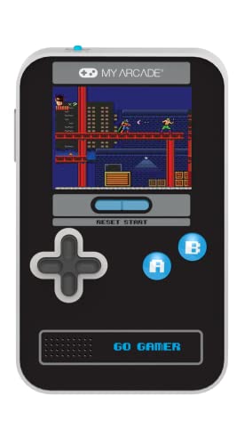My Arcade Go Gamer Classic-Blue: Preloaded Game Console with 300 Games, 2.5 inch Screen- Fun for The Entire Family - style: Go Gamer Classic-Blue