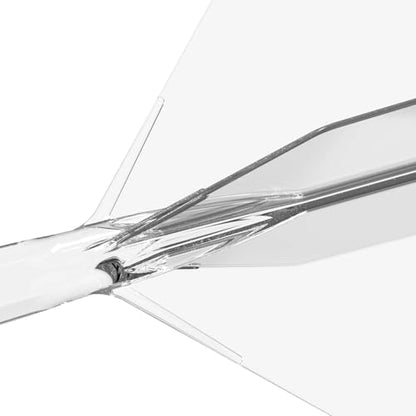 CUESOUL ROST 77 Integrated Dart Shaft and Flight Big Wing Shape,Set of 3 - color: Ice with Yellow Logo, size: M-28mm