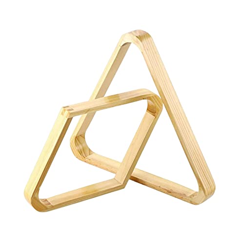 2Pcs Billiard Ball Rack Set, Eight Ball Triangle Rack, Diamond,Ball Racks for Table-Brown - color: Brown