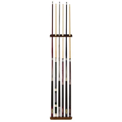 EastPoint Sports Classic Sport Six Cue Billiard Rack - Wall Mounted, Durable Solid Wood