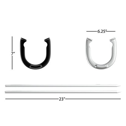 Professional Grade Horseshoe Set - Heavy-Duty Set with Carrying Bag, 4 Horse Shoes, and 2 Poles - Outdoor Games for Adults and the Whole Family by Trademark Games