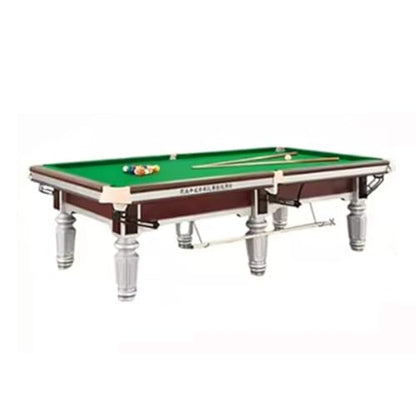 Billiard Pool Table, Professional Game Table for Home Game Room, Sturdy Construction with Complete Accessories Set - color: A
