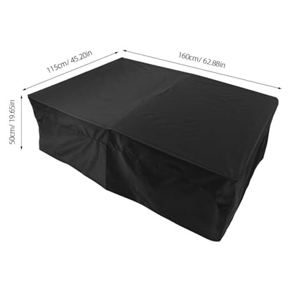 Yardwe Foosball Table Cover Outdoor Oxford Cloth Splashproof Rainproof Bench Cover for Patio Billiards Pool Table