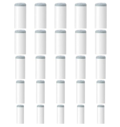 25Pcs Pool Cue Tips, 5 Sizes Billiard Cue Tips (9mm/10mm/11mm/12mm/13mm) Replacement Kit, Slip-on Design for Quick Installation, Durable Pool Table Accessories (5Pcs per Size)