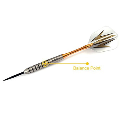 CUESOUL Tungsten Steel Tip Darts- Precise Barrels 18 19 21 24 Grams - color: 19 Grams-Luxury Case