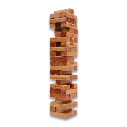 Uber Games Large Tumble Tower in Storage Bag - Varnished Hardwood - size: youth large / 11-13