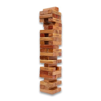 Uber Games Large Tumble Tower in Storage Bag - Varnished Hardwood - size: youth large / 11-13
