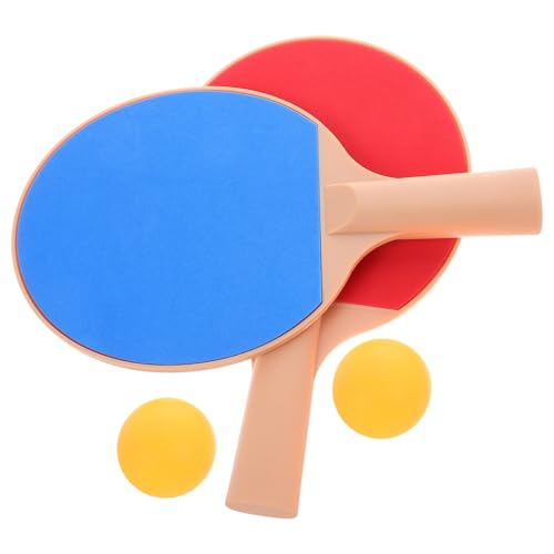 Outdoor Table Tennis Bat Set Plastic Elastic Pong Paddle with Bright Balls Table Tennis Equipment for Competitive and Recreational Play