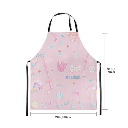 Castle Fairy Boy Soccer Kitchen Apron - color: Pink Baseball