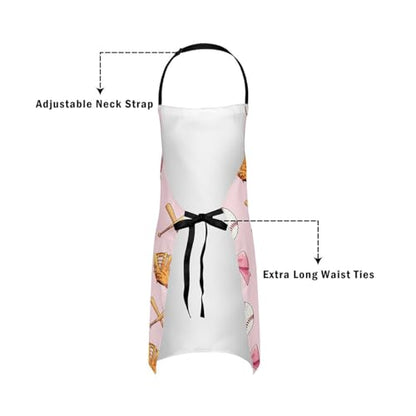 Castle Fairy Boy Soccer Kitchen Apron - color: Baseball Pink
