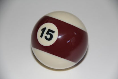 BuyBocceBalls Listing - EPCO Replacement Ball #15 Economy Regulation Billiard or Pool Set, 5.75oz, 2.25" diam