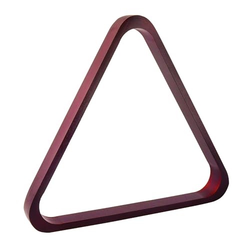 GSE Games & Sports Expert Solid Wood Billiard 8-Ball Triangle / 9-Ball Diamond Pool Ball Racks for 2-1/4" Pool Balls, Pool Table Accessories - color: Mahogany, style: 8-Ball Triangle Rack