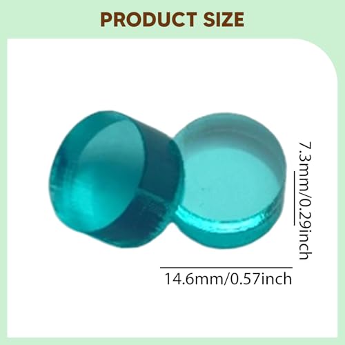 10 Pieces Break Jump Clear Cue Tip Billiard Pool Cue Tip Hard Professional Replacement for Player Billiard Beginners Snooker - color: green