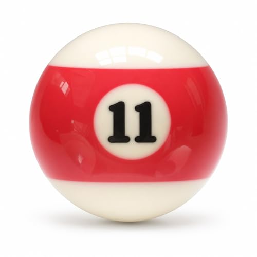 KONLLEN Single Replacement Pool Ball – 2-1/4" Regulation Size & Weight Billiard Ball Made of Phenolic Resin (Choose 1–15 or Cue Ball) - color: #11