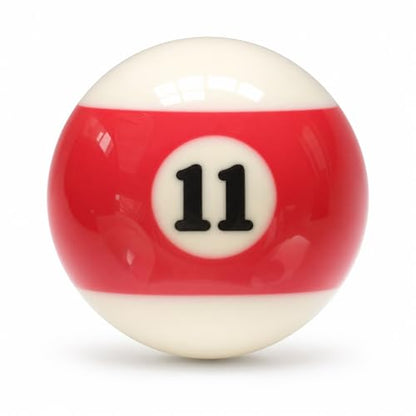 KONLLEN Single Replacement Pool Ball – 2-1/4" Regulation Size & Weight Billiard Ball Made of Phenolic Resin (Choose 1–15 or Cue Ball) - color: #11