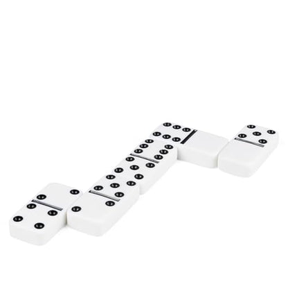 Spin Master Games, Cardinal Legacy Deluxe Double-6 Dominoes, Classic Board Game Set of 28 Dominoes in Lined Wooden Case, for Kids & Family, 1-4 Players, for Ages 8 & Up - color: Double 6 Dominoes