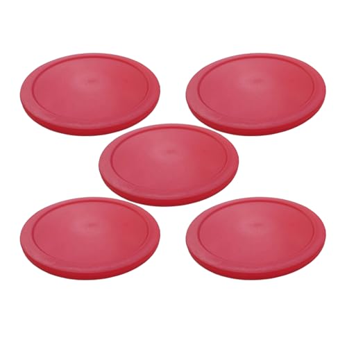 5 Pack 2.36-Inch (60mm) Lightweight Mini Air Hockey Pucks - Durable 3mm Thick Replacement Pucks for Small Air Hockey Tables - 0.19oz (5.5g) Pucks for Fast Mini Gameplay