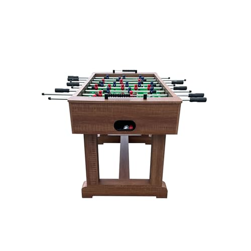 KICK Brigade 55" Foosball Table – Professional Full-Size Indoor Game Table - color: Brown