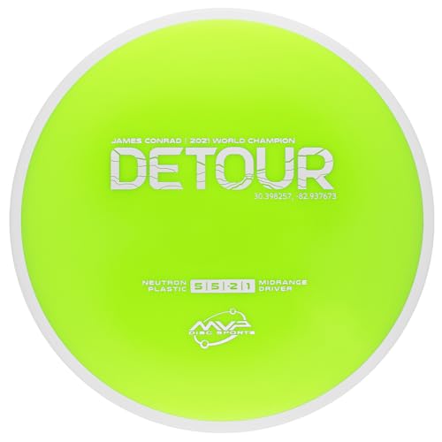MVP Disc Sports Neutron Detour James Conrad Edition Disc Golf Midrange (Colors May Vary) - size: 170-175g
