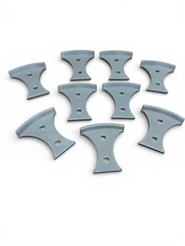 Disc Golf Wall Mount Set – 9 Individual Disc Holders | Heavy-Duty Plastic Disc Golf Storage | Wall Display with Mounting Hardware Included