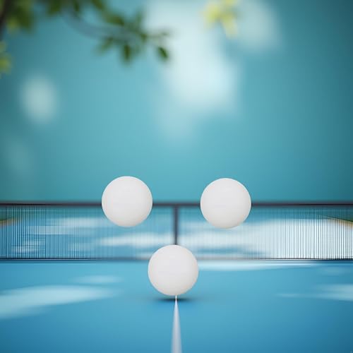 BWESOO 3Pcs White Table Tennis Sports Balls Ping Pong Ball Club Match Balls High Elasticity Table Tennis Outdoor Sport Accessories Durability Table Tennis Leisure Sports and Game Room (40mm)