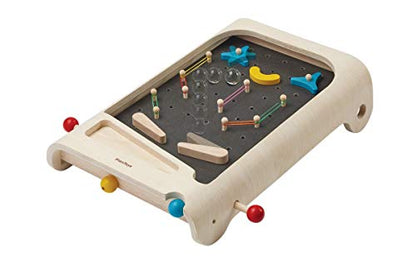 PlanToys® Pinball Wooden Tabletop Arcade Game for Kids Ages 3+ | Montessori Toy for Coordination, Focus & Fine Motor Skills | Eco-Friendly Educational Indoor Game