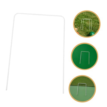 Toddmomy 10pcs Croquet Wickets Hoops for Lawn Games Easy Setup and Storage Compatible Standard Croquet for Fun