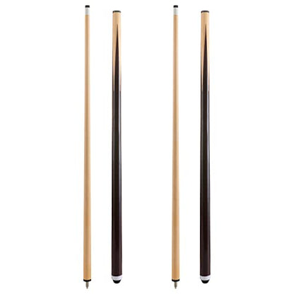 HMQQ Pool Cue Sticks – 42"/48"/58" Billiard Cues with 13mm Leather Tip – 17oz/18oz Standard or 20oz Heavy – Set of 2 or 4 – Durable 2-Piece Pool Sticks for Beginners, Adults, Home & Bar - size: 48" set of 2