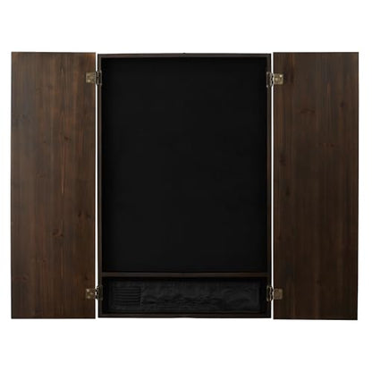 Viper Metropolitan Solid Wood Cabinet & Electronic Dartboard Play-Ready Bundle - color: Espresso, style: Deluxe Set
