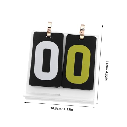 Manual Flip Scoreboard for Card Games Portable Scorekeeper with Large Display Thick PP PVC Construction Read Numbers for Tabletop Competitions and Sports