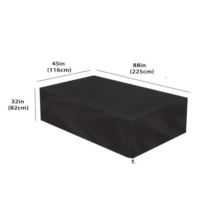 Pool Table Cover 1pc Anti-Tearing Dustproof Waterproof Billiard Table Cover, Pool (Black)(225x116x82cm) - size: 225x116x82cm