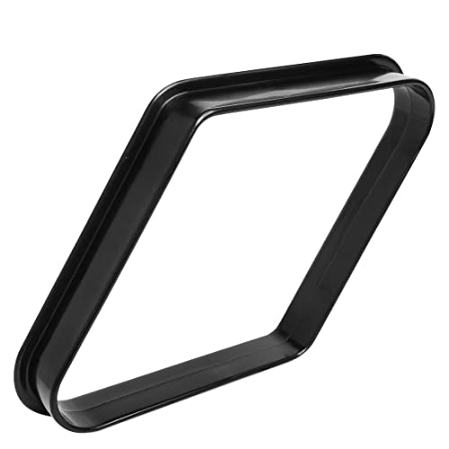 OKKO Billiard Pool Table Plastic 9 Ball Diamond Rack Black for Standard 2 ¼” Pool Balls