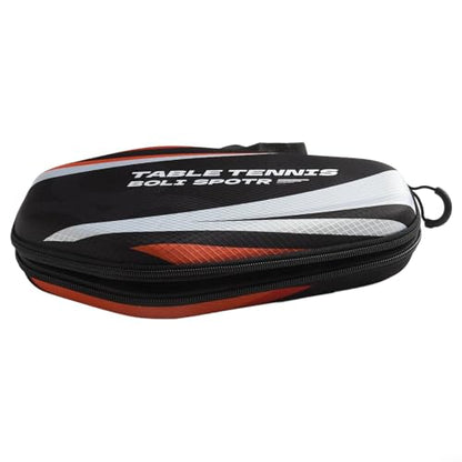 FABULETTA Table Tennis Racket Case EVA Hard Shell Paddle Bag Water Resistant Storage Box Protective Holder For 2 And Balls Pong Equipment Carry Case - color: PB005-C model